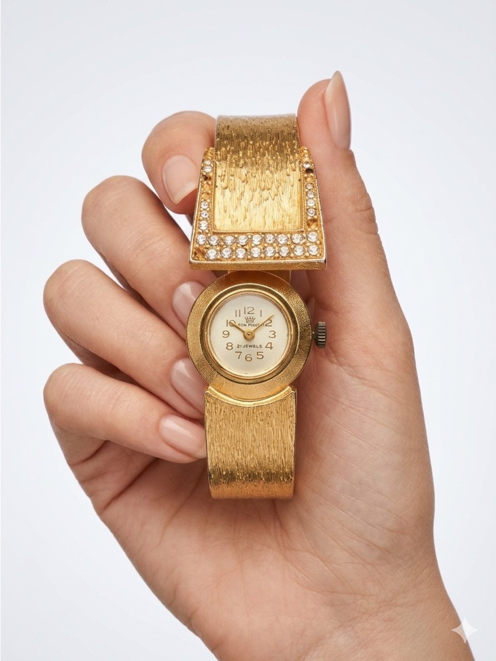Vintage Hidden Watch Cuff Bracelet